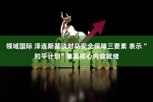 领域国际 泽连斯基谈对乌安全保障三要素 表示“和平计划”草案核心内容就绪